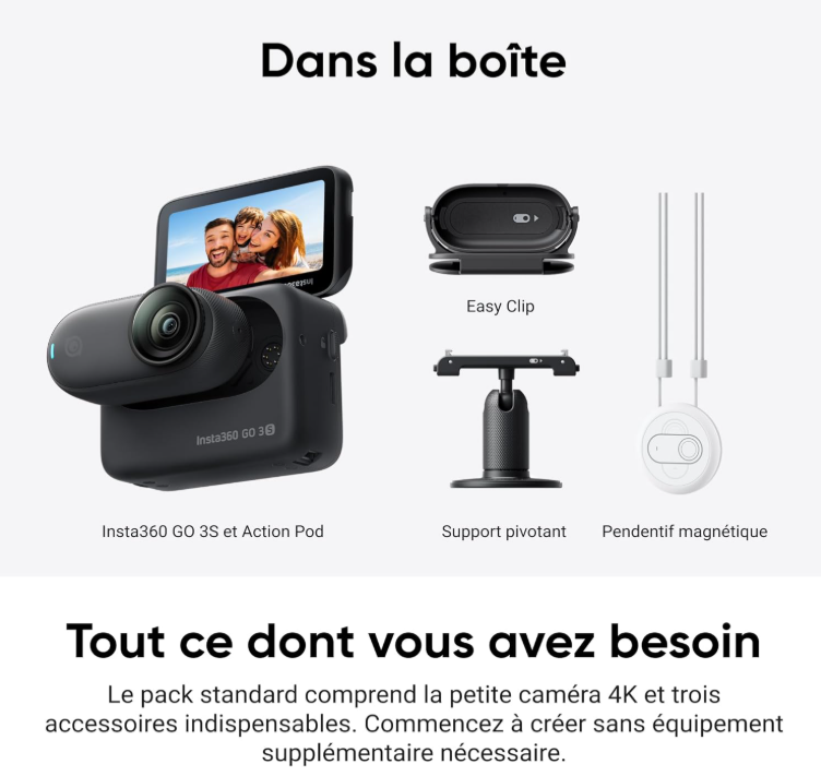 Insta360 GO 3S – Vue 3 | Fluxlab