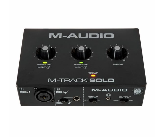 M-Audio M-Track Solo – Vue 2 | Fluxlab